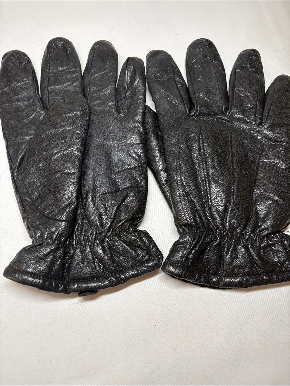 Dockers Black Leather Poly Lined Gloves XL